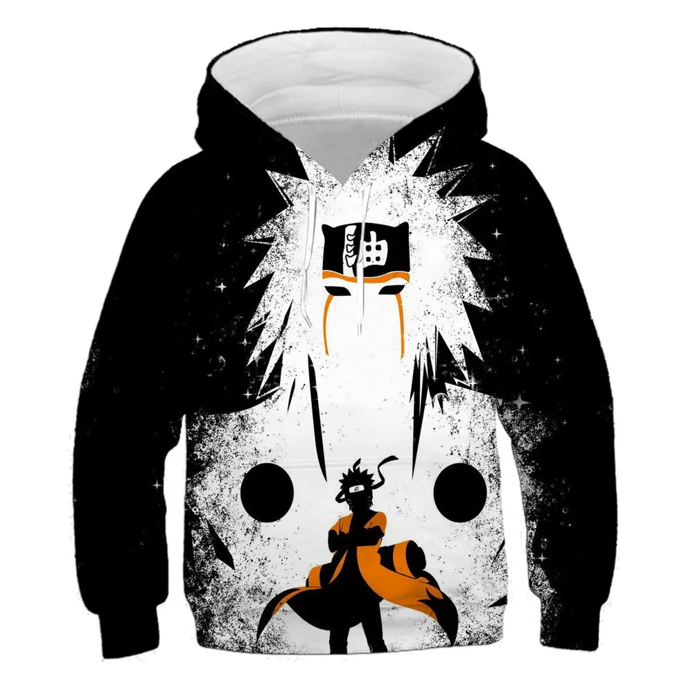 Japanese Anime Cartoon Hooded Children's Casual 2024 3d Hoodie Naruto Role-playing Costume Sweatshirt Harajuku (différents modèles)²