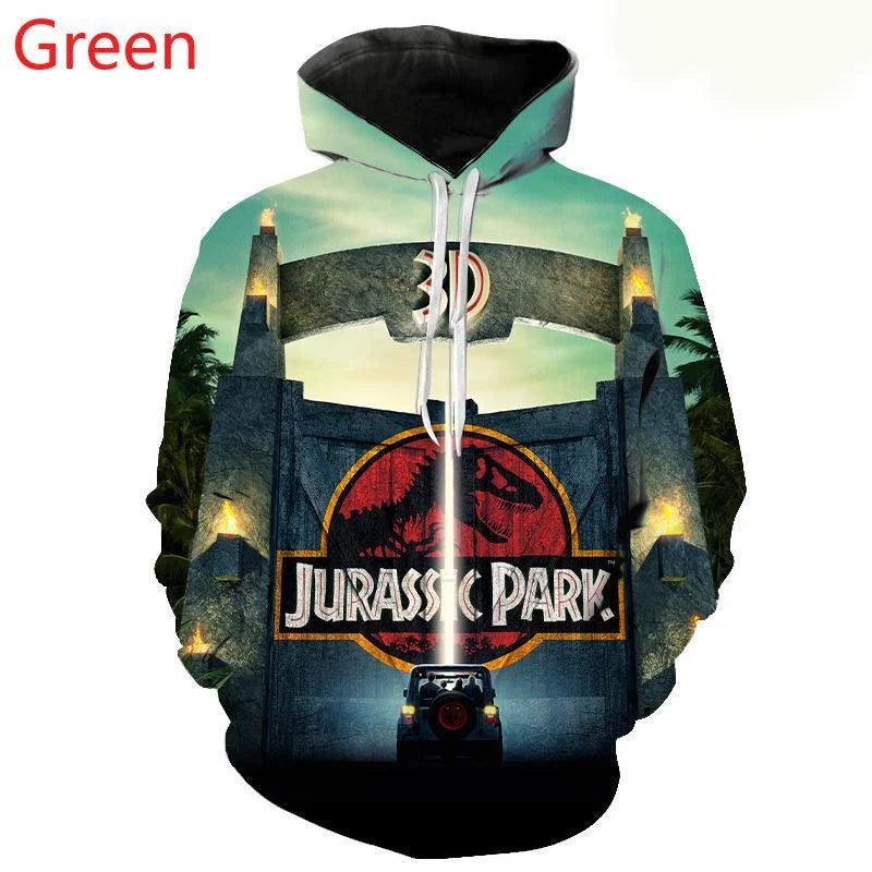 Jurassic Park 3d Hoodie imprimé Sweatshirt Fashion (différent modèle)