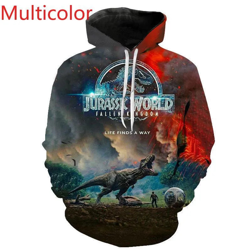 Jurassic Park 3d Hoodie imprimé Sweatshirt Fashion (différent modèle) 2